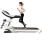 PRO-SPORTZ 9600 Modern Electric Treadmill With 15.6” TFT HD TV Screen, Bluetooth, Fitted With Kinomaps, Zwift & Yfit Apps. White In Colour.