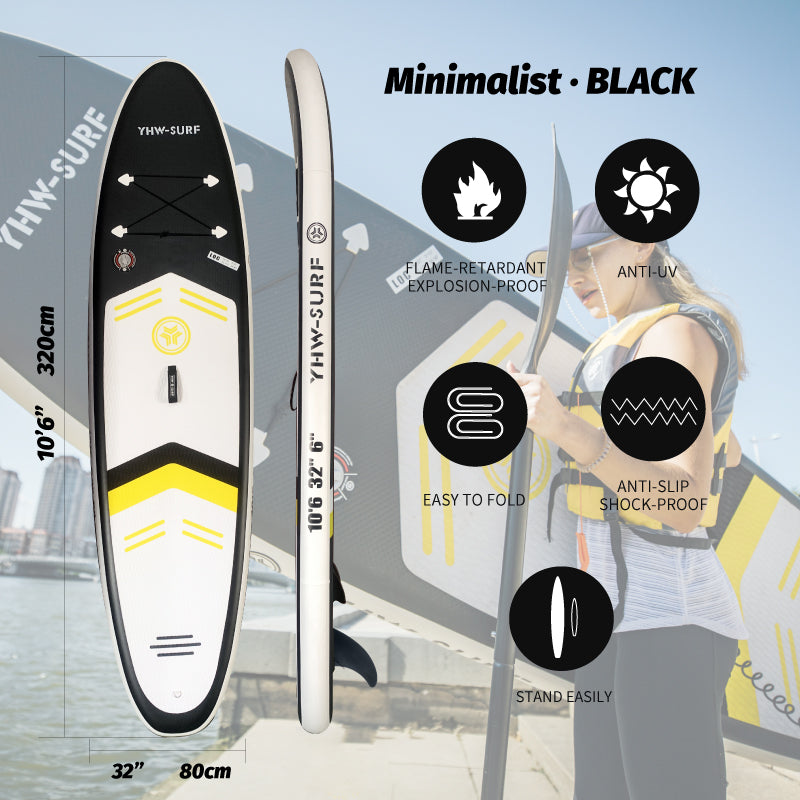 Inflatable Stand Up Paddle Board Kits 10.6inch Minimalist Series