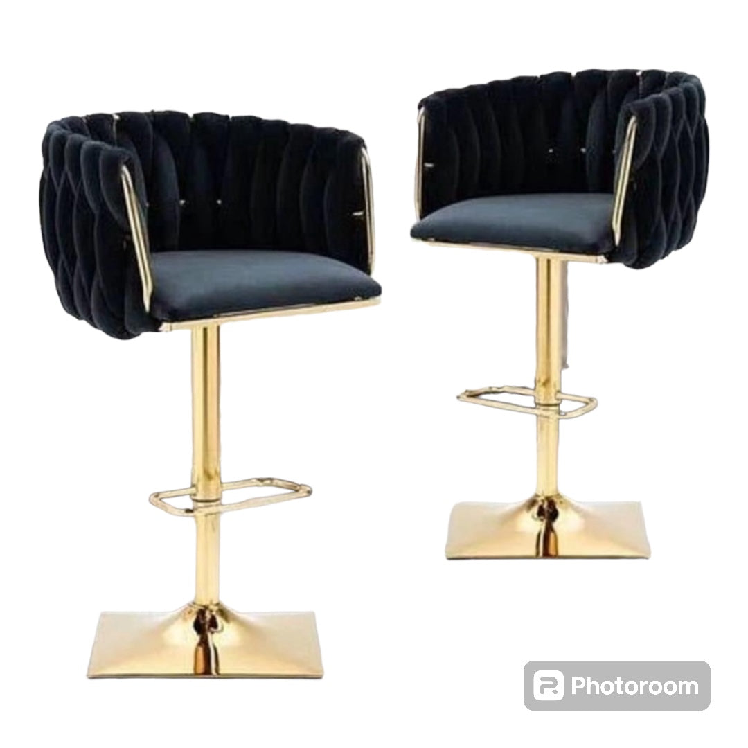 Velvet Bar/Dining Stools - Various Colours Available