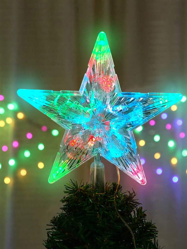 Christmas 15cm Tree Top LED Star Warm RG