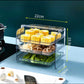 3 Layer Trays Rack Serving Food Stand for Fruit, Vegetable, Meat; Food Preparation Plate Stackable Tray