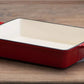 Enamelled Cast Iron Cookware Set Red - 8ps