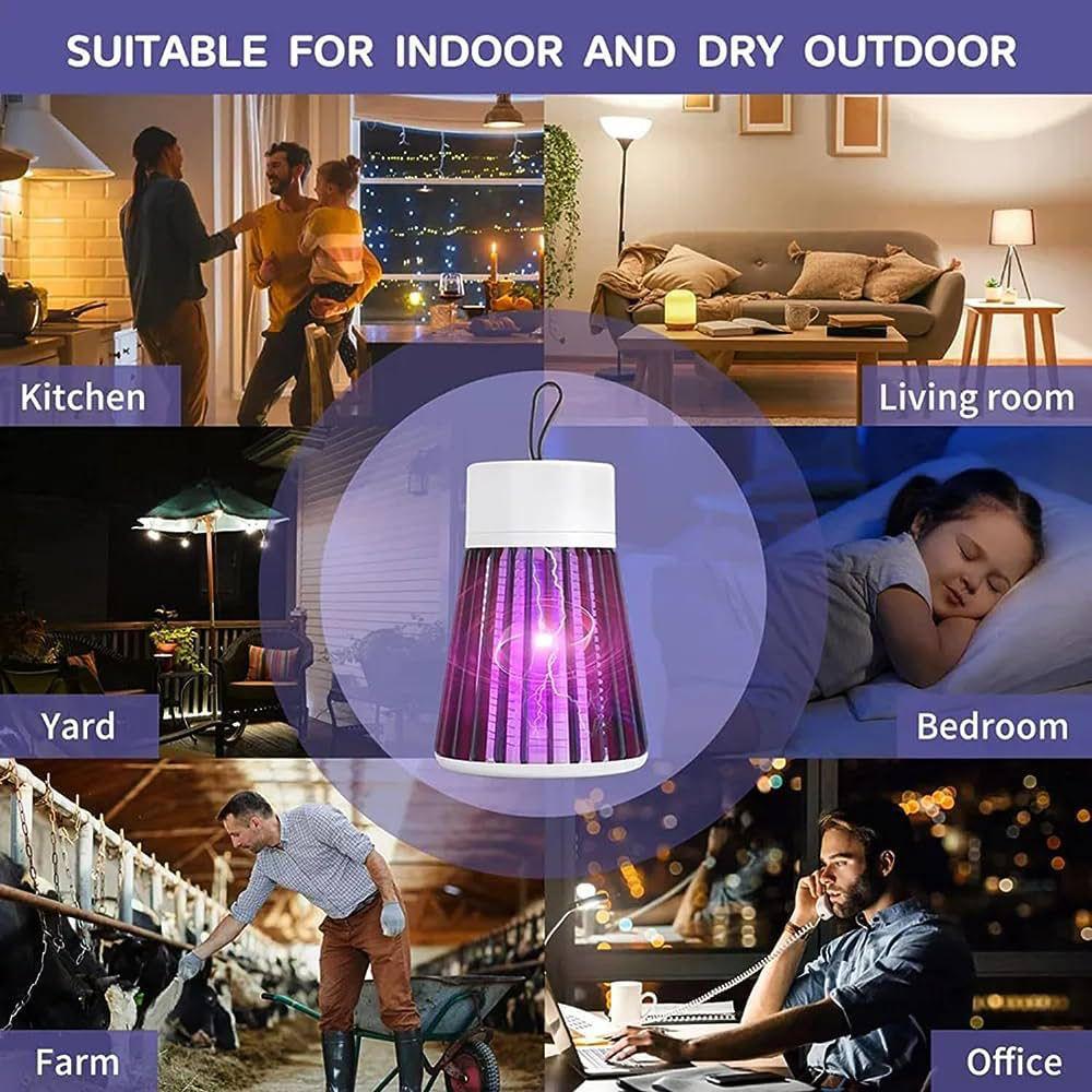 Mosquito and Fly Bug Killer Indoor Light with Hanging Loop Electric Insect Killing Trap Lamp Repellent