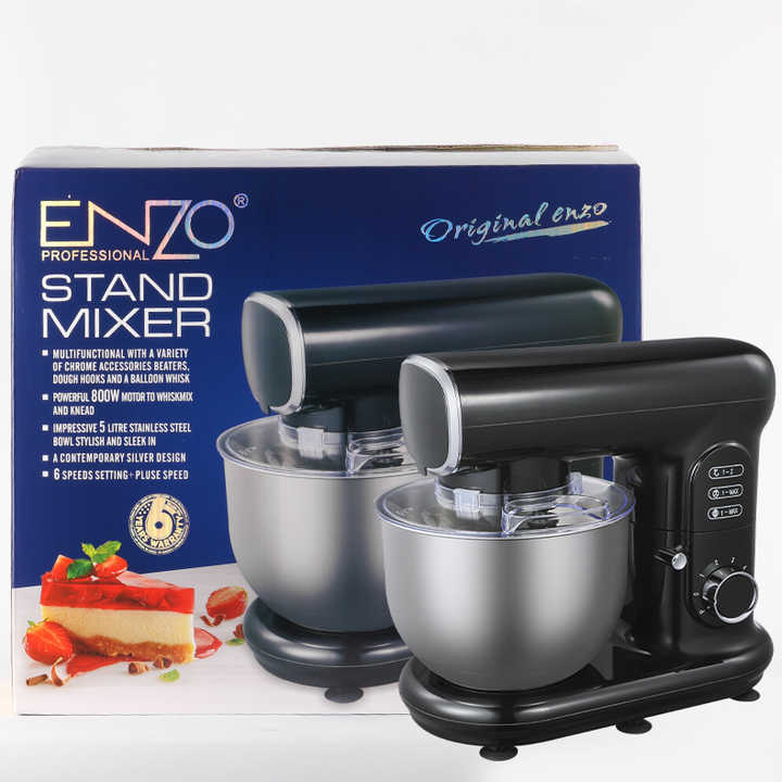 ENZO 5L Blended Cream Food Processor Stand Mixer Multifunction Dough Kneading Machine