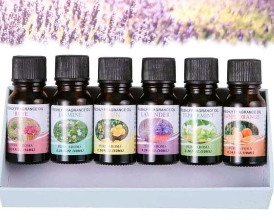 6 Piece - 10ml Essential Oil Pure Aroma Fragrance Oil