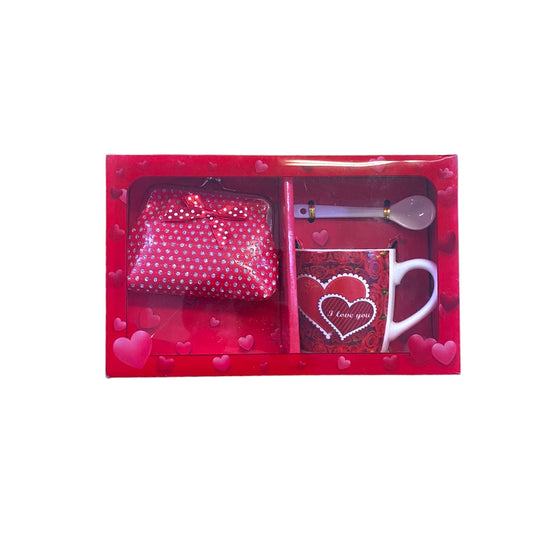 Valentine's Day Hamper - Small Purse, Mug, Spoon