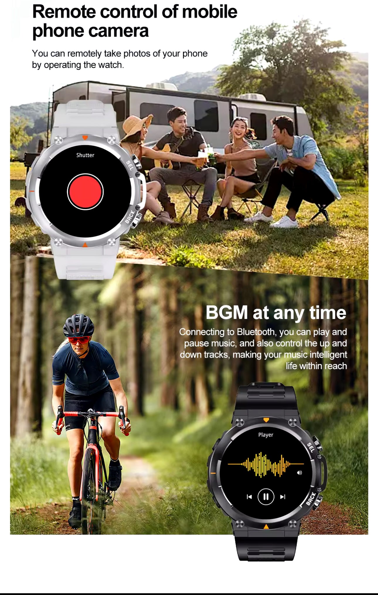 SENBONO MAX18 AI AMOLED Smart Watch Bluetooth Call Big Battery Fitness Tracker Sport Smartwatch for Men & Women Android IOS