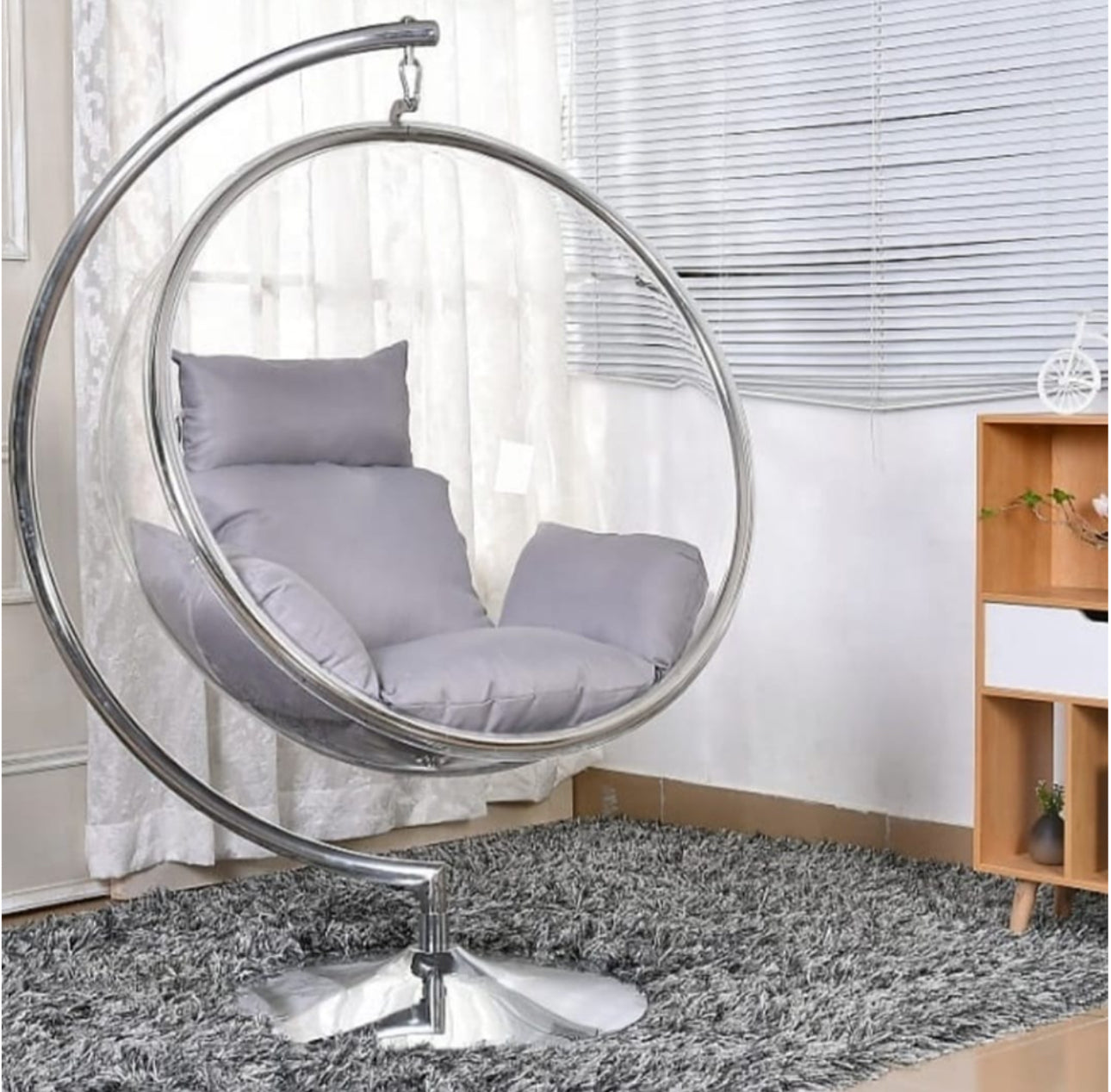 Acrylic Bubble Hanging Swing Chair