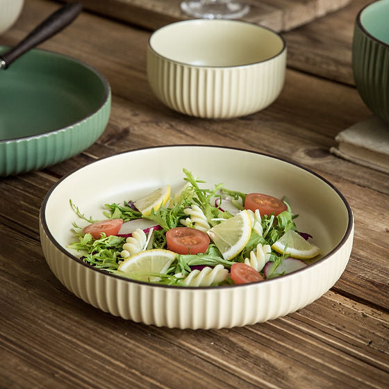 Vintage Ceramic Stir-fry Plate Salad Plate