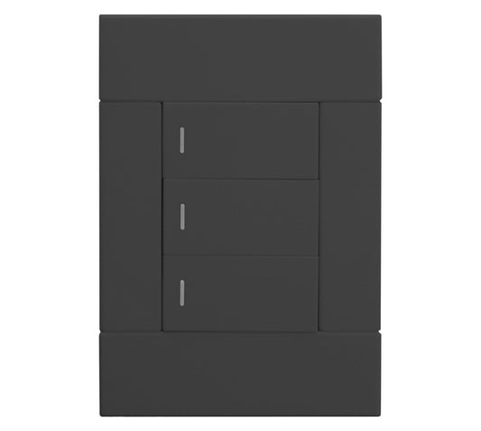 Veti , 2VC1113 one way Three Lever Switch Charcoal