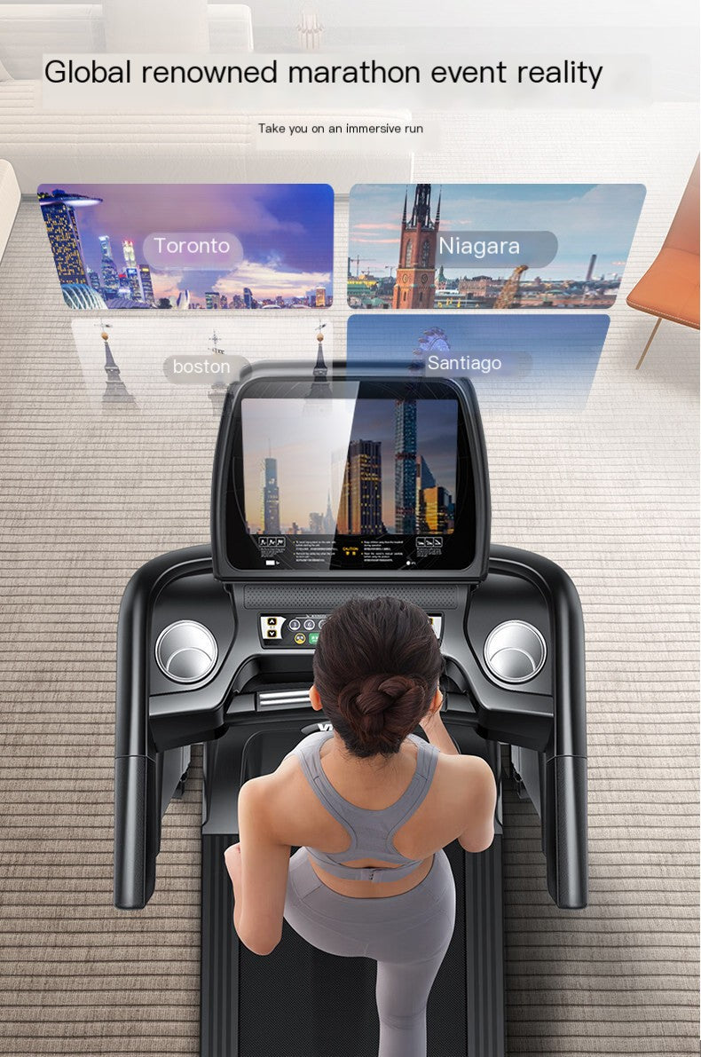 PRO-SPORTZ M8 Commercial Motorized Treadmill Machine Inc 15.6” TFT Screen, Watch Netflix or Google Capabilities Inc Bluetooth. Fitted With Kinomaps, Zwift & Yfit Apps