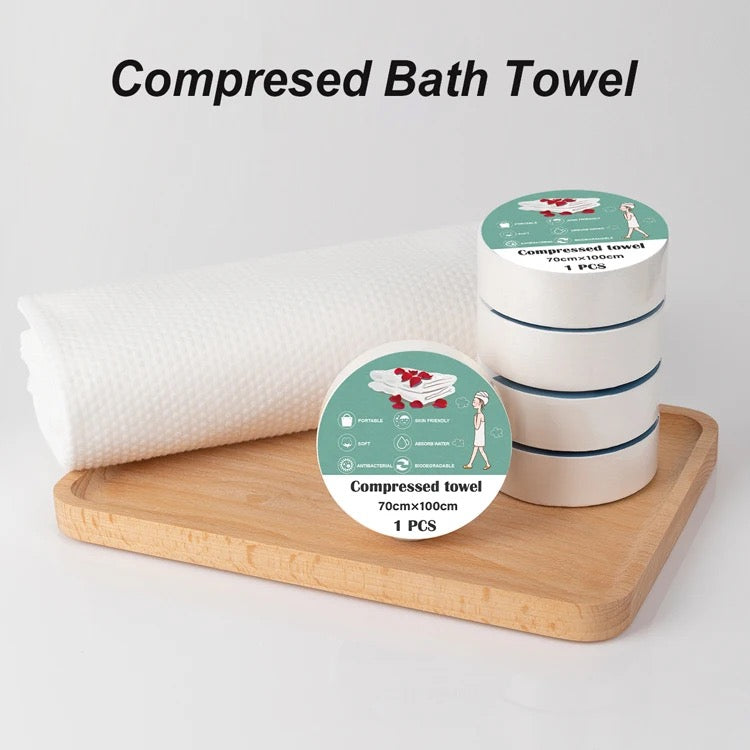 Compressed Disposable Travel/Sports/Hiking Towel 30x50cm Pack 10pc