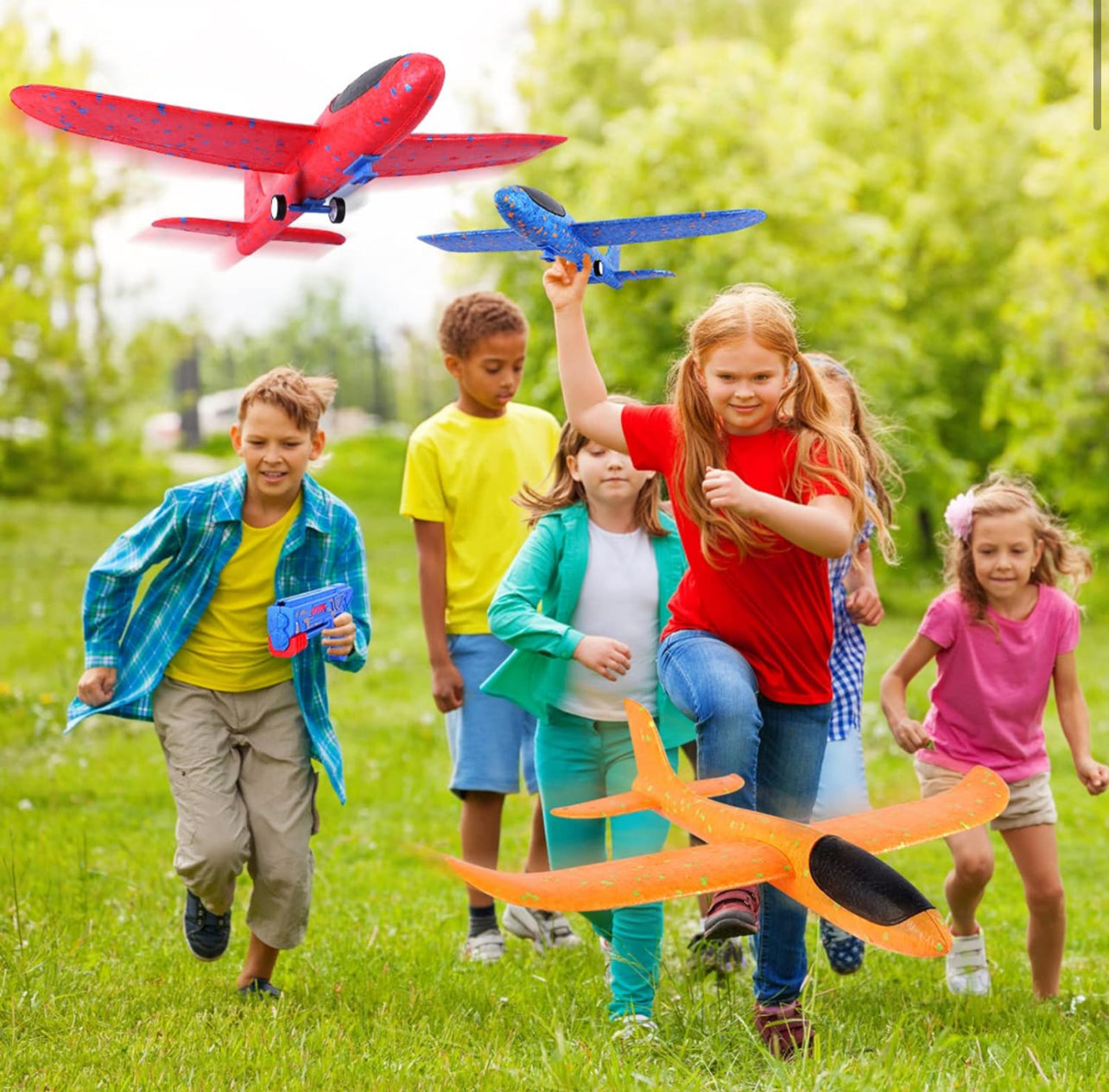 Treasure Toys - Multi Color Kids 1 Pack Airplane Launcher Toy