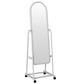 Full Length Free Standing Mirror On Wheels - Available In White or Black