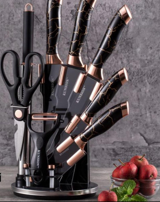 9 Piece Stainless Steel Knife Set