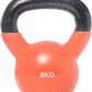 Vinyl Dipped 8kg Kettlebell Orange