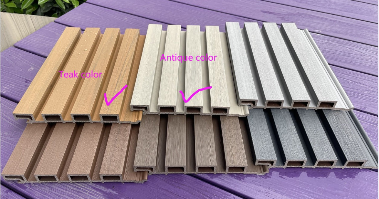 3D Fluted Wall Cladding Co-Extrusion Indoor/Outdoor WPC-Various Colours