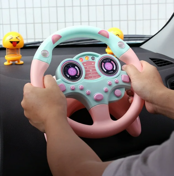 360-Degree Rotation Steering Wheel With Sound Effects And Light Toy