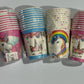 Unicorn Party Theme Paper Cups - 4 Colour Options (10pc)