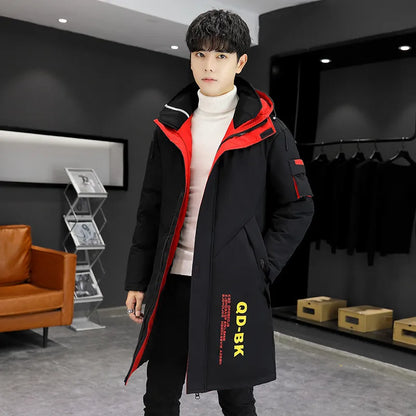 Winter Jacket Mens Hooded Down Warm Long Parka Jackets