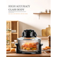 Raf Multi-cooker Glass Air Fryer Electric Convection Halogen Oven