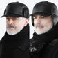 Winter Baseball Cap Plush Cotton Leather Hat Warm Baseball Cap Ear Protection - Unisex