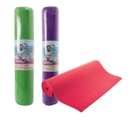 Fitness Yoga Mat 4mm (61x173cm) - Various Colour Options