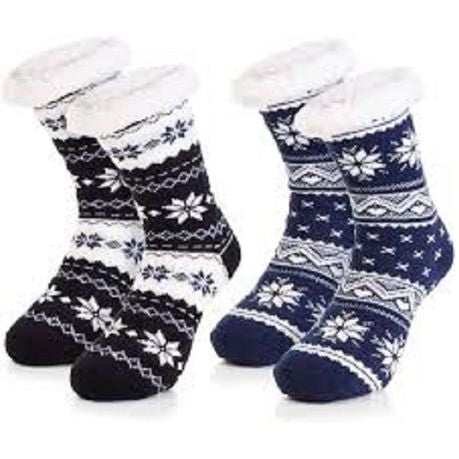 Unisex Winter Flees Socks 2pc Pack Colour Options Available