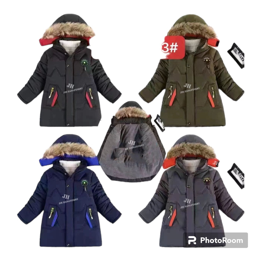 Kids Unisex Warm Winter Hooded Jacket