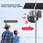 Outdoor wifi/4G Sim Card Camera Mini Solar Panel Security Surveillance Camera 7500mAh IP66 Wireless 2 Way Talk DetectCamera