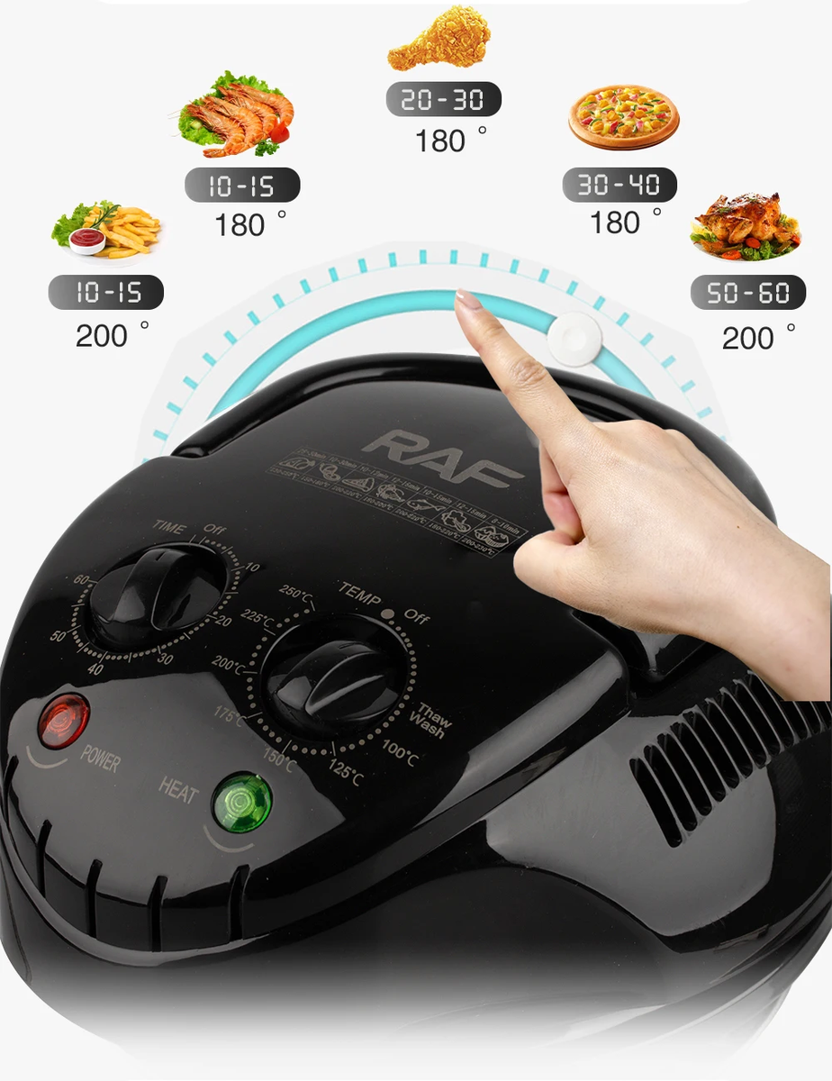 Raf Multi-cooker Glass Air Fryer Electric Convection Halogen Oven