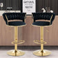 Velvet Swivel Bar Stool