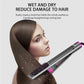 3-in-1 hair straightener, curling iron, hair straightening comb, with LED temperature display, four-level adjustment, fast heating hairdressing tools