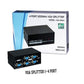 4 Port Powered VGA Splitter 1 in 4 Out 200Mhz  Video Distribution Duplicator for 1 PC to 4 Monitors Projector