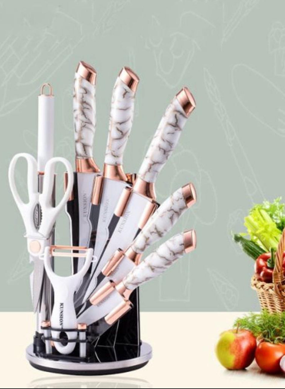 9 Piece Stainless Steel Knife Set