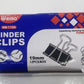 Foldback Binder Clips – 12Pcs