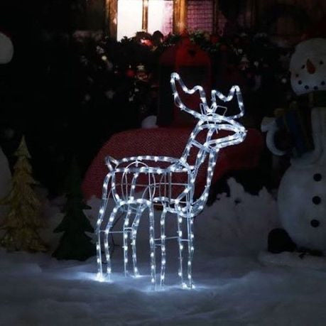 3D LED Christmas Deer Light Display