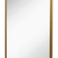 Bathroom Mirror, 60x40cm Brushed Brass Wall Mirror, Rounded Rectangle Mirror for Vanity,