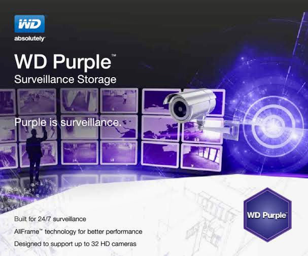 500gb WD Purple Surveillance Hard Drive