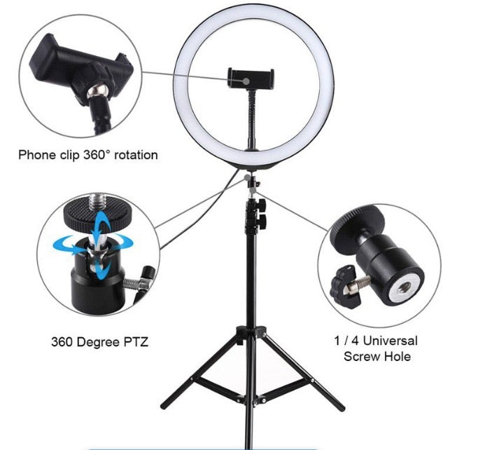 10inch LED Ring Light inculd. Tripod