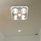 WACO - Bathroom Heater / 4 Light Square Ceiling Bathroom Heater