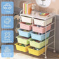 10 Drawers Rolling Storage Cart, Multicolor