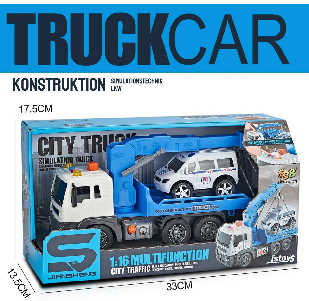 Tow truck best sale and car toy