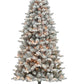 Flocked Christmas Tree with Smart Lights Height 220CM