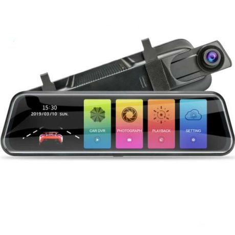 9.66 Inch Screen Starlight Night Vision Wifi Touch Screen Dash Camera