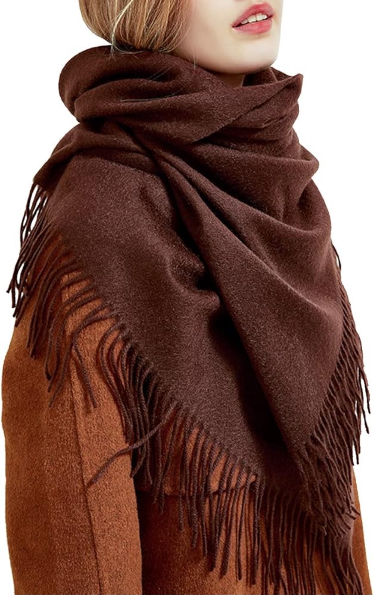 Winter Scarf Shawl Wrap for Women,Scarves Shawls Wraps with Tassel, Large Warm Thick