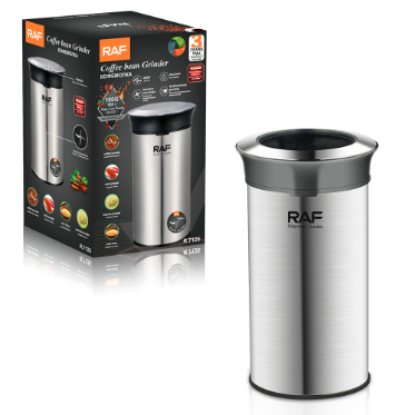 RAF coffee bean grinder washable multifunctional grinding stainless steel blade 350w motor speed 28000 rpm