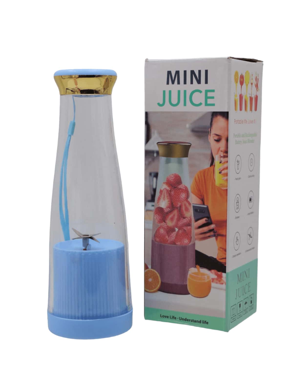 Mini Fast Portable Juicer Blender USB Rechargeable