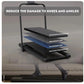 2-in-1 Fitness Foldable Electric Treadmill Space-Saving Machine Walking Running Pad