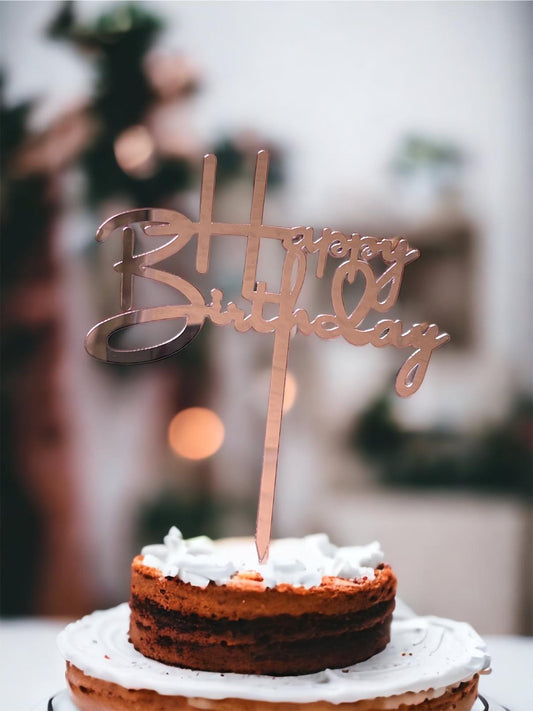 " Happy Birthday " Cake Topper